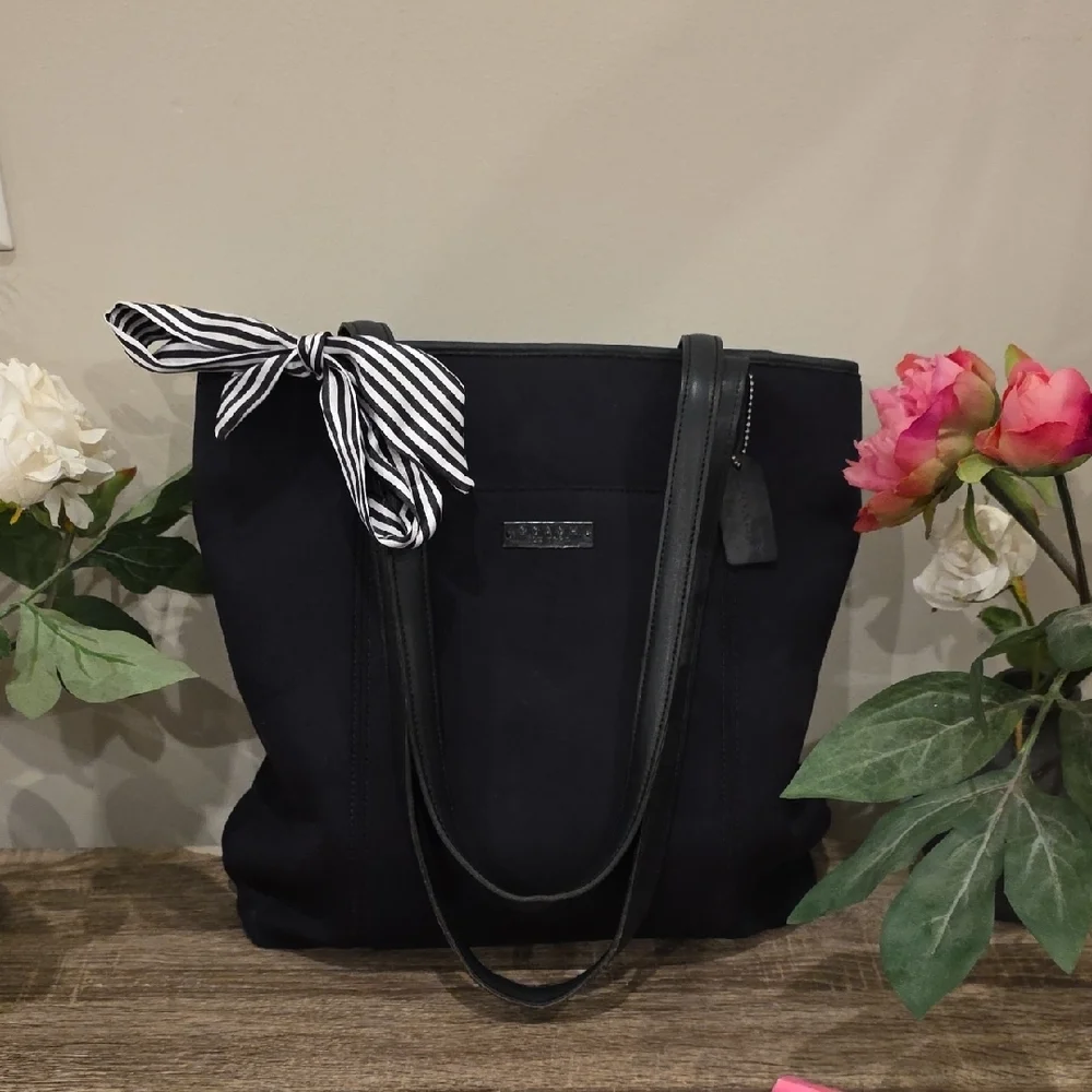 Coach Vintage Neoprene & Leather Trim 3 Compartment Tote #6217